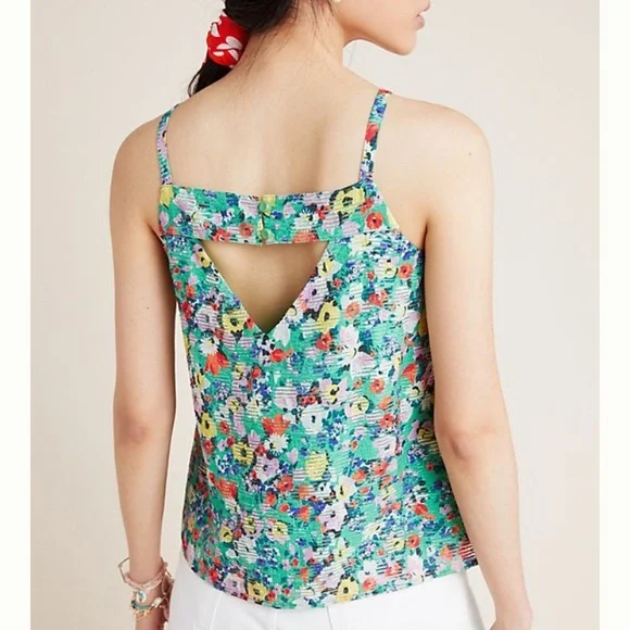 Anthropologie green top - Picture 1 of 12